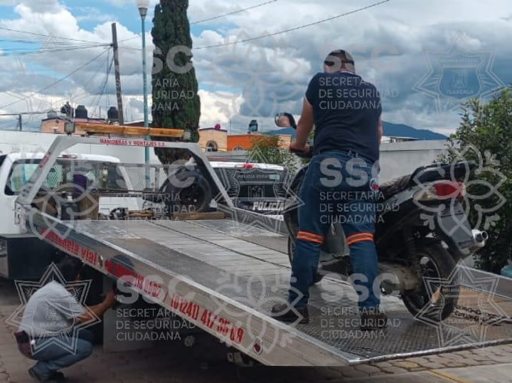Unidades abandonadas fueron aseguradas por la SSC en Cuaxomulco y Xaloztoc